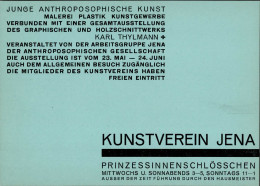 Kunstgeschichte Jena Kunstverein Einladungskarte Entwurf Walter Dexel Ausstellung Junge Anthrosophische Kunst Karl Thylm - Unclassified