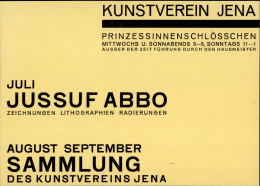 Kunstgeschichte Jena Kunstverein Einladungskarte Entwurf Walter Dexel Ausstellung Jussuf Abbo 1928 I-II Expo - Unclassified