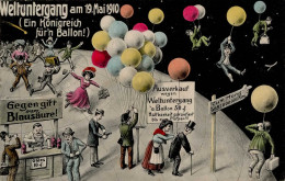 Weltuntergang Am 19.Mai 1910 Ein Königreich Für Einen Ballon I-II - Tegenlichtkaarten, Hold To Light