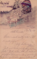 Handgemalt Syka, O. Ostern 1918 I- Peint à La Main Paques - Sin Clasificación