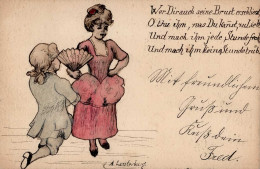 Handgemalt Paar Sign. Lauterburg, A. 1904 I-II Peint à La Main - Ohne Zuordnung