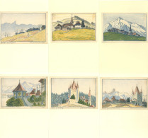 Handgemalt Züricher Circa 80 Orign.  Entwürfe Für Lithos I- R!R! Peint à La Main - Ohne Zuordnung