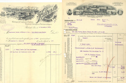 Firmenrechnung Mappe Mit Diversen Rechnungen Aus Ca. 1900-1929, Dabei 11 Stk. Mit Schöner Grafik - Ohne Zuordnung