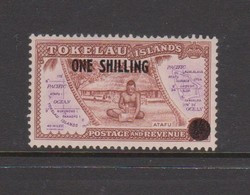 Tokelau SG 5 1956 Surcharged ONE SHILLING,mint Never Hinged - Tokelau