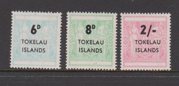 Tokelau SG 6-8 1966 Arms Surcharged,mint Never Hinged - Tokelau