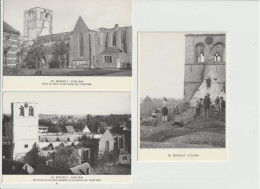 Bocholt : De Toren En De Kerk Na De Brand In 1944 --- 6 Kaarten - Bocholt