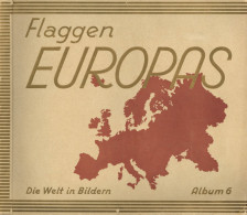 Sammelbild-Album Die Welt In Bildern Album 6 Flaggen Europas Hrsg. Josetti Cigarettenfabrik Berlin 27 S. Komplett II (RS - Ohne Zuordnung