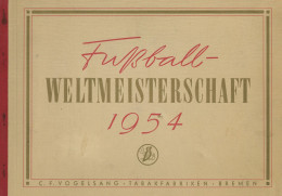 Sammelbild-Album Fußball-Weltmeisterschaft 1954, C.F. Vogelsang Tabakfabriken Bremen, 72 S. Komplett I-II - Non Classés