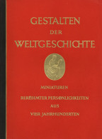 Sammelbild-Album Gestalten Der Weltgeschichte, Hrsg. Cigaretten-Bilderdienst Hamburg 1933, Komplett 112 S. Inkl. Schuber - Ohne Zuordnung