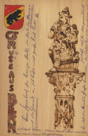 Holz-Karte Bern Wappen I-II Carte En Bois - Non Classés