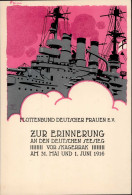 Hohlwein, Ludwig Schiff Flottenbund Deutscher Frauen Seesieg Vor Skagerrak 31. Mai Und 1. Juni 1916 I- Bateaux Bateaux F - Hohlwein, Ludwig