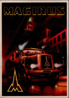 Werbung Feuerwehr Magirus Löschfahrzeuge I-II (Klebereste VS) Pompiers Publicite - Publicidad