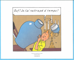 Ex-Libris-Extrait De Tintin "Le Secret De La Licorne" Le Vase -Dim.240x193mm-papier Dessin 220gr-Tirés(tiré) à Part - Illustratoren G - I