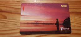 Phonecard Fiji, Telecom Fiji 32FIB - Sunset - Fidji