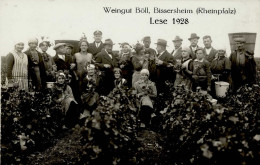 Wein Bissersheim Weinlese Weingut Böll 1928 I-II Vigne - Other & Unclassified