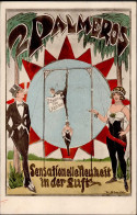 Zirkus 2 Palmeros Sensationelle Neuheit In Der Luft Sign., Rückseite Original Unterschrift I-II - Zirkus