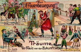 Zukunft Frauenbewegung 1910 II (Eckknick, Fleckig) - Humour