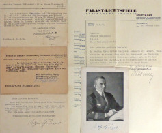 AUTOGRAPH Freiherr Spiegel, Edgar Von. Schriftsteller Und U-Boot-Kommandant. 2 Postkarten Mit Unterschrift Sowie 3 Weite - Altri & Non Classificati