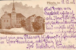Autograph/Autogramme Eilsabeth Von Buddenbrock Handgeschriebene AK 1902 Von Schloss Pläswitz An Den Freiherrn Von Vietin - Otros & Sin Clasificación