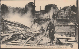 Guerre 1914-1915 - Ligne Detruite Apres Le Passage Des Troupes, Termonde, C.1915 - Lévy CPA LL195 - Dendermonde