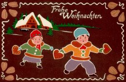 Weihnachten Lebkuchen Prägekarte I-II - Other & Unclassified