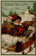 Weihnachtsmann Im Schlitten I-II Pere Noel - Altri & Non Classificati