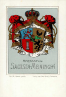 Adel Meiningen Sachsen Wappen I-II - Geschiedenis