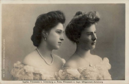 Adel Prinzessin Sophie Von Schönburg Und Prinzessin Anna Von Sayn Wittgenstein-Berleburg II (Marke Entfernt, Ecken Gesto - Geschichte