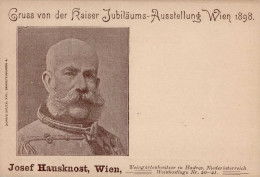 Kaiser Franz Josef I. Gruss Von Der Kaiser Jubiläums-Ausstellung Wien 1898 I-II Expo Montagnes - Historia
