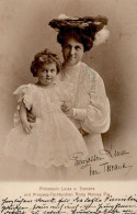 Adel Prinzessin Luisa Österreich-Toskana Mit Prinzessin Anna Monica Pia Von Sachsen 1904 Portrait I-II (VS/RS Fleckig) - Geschiedenis