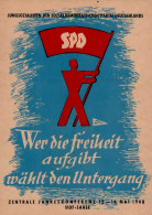 Politik Propaganda Jungsozialisten Der SPD Zentrale Jahreskonferenz Hof/Saale 1948 I - Non Classés