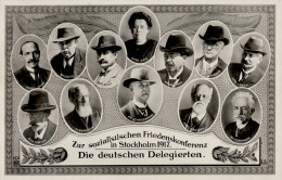 Politik , Stockholm (Schweden) Zur Sozialistischen Friedenskonferenz 1917 Die Deutschen Delegierten Hugo Haase, Dr. Davi - Sin Clasificación