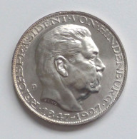 Hindenburg Gedenk Medaille (Silber 900er, 25g.) Auf Den 80ten Geburtstag Von Hindenburg 1927 - Storia