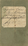 Militär Soldbuch Von 1811 Christian Gottfried Klemm Ingenieur Corps, Pontonnier I-II - Sonstige & Ohne Zuordnung