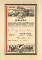 WK I Dokumente 6. Kriegsanleihe Gedenkblatt Der Badischen Bauern-Bank 1917 I-II - Oorlog 1914-18