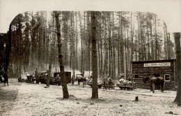 WK I Foto-AK Hucisko / Polen Rollbahn Heeres-Feldbahn Pferdebahn I-II - Oorlog 1914-18