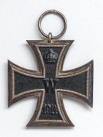 WK I Orden Eisernes Kreuz EK2 1914 Ringpunze Undeutlich Kern Magnetisch - Oorlog 1914-18