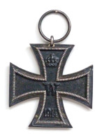 WK I Orden Eisernes Kreuz EK2 1914 Ringpunze Undeutlich Kern Magnetisch - Weltkrieg 1914-18