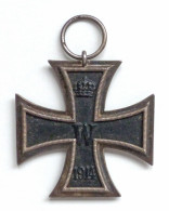 WK I Orden Eisernes Kreuz EK2 1914 Ringpunze Undeutlich SW? Kern Magnetisch - Weltkrieg 1914-18