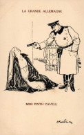 WK I Politik Le Grande Allemagne Miss Edith Cavall Sign. I- - Guerra 1914-18