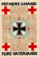 WK I Rotes Kreuz 1914 Mit Herz Und Hand Fürs Vaterland I- - Oorlog 1914-18