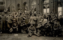 WK I Foto-AK Kraftfahrer-Einheit Mit Gewehren 1914 I-II - War 1914-18