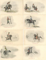 Regiment Französische Armee 1800-1900 Lot Mit 78 Künstlerkarten Malespine I-II - Regimientos