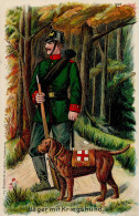 Regiment Jäger Mit Kriegshund Rotes Kreuz 1908 I-II - Regimente