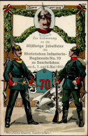 Regiment Saarbrücken Rhein. Infanterie-Reg. Nr. 70 1910 I-II - Regimenten