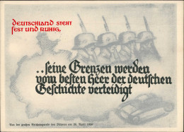 ÖSTERREICH-ANSCHLUSS 1938 WK II - SUDETENLAND-BEFREIUNG 1939 Prop-Ak Deutschland Steht Fest Und Ruhig S-o I - Guerra 1939-45