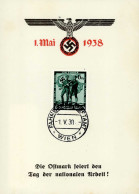 NS-GEDENKBLATT WK II - 1.MAI 1938 S-o WIEN 1938 I - War 1939-45