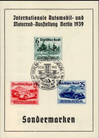 NS-GEDENKBLATT WK II - IAA BERLIN 1939 I - Oorlog 1939-45