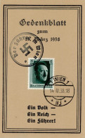 NS-GEDENKBLATT WK II - S-o WIEN 1938 I - Oorlog 1939-45