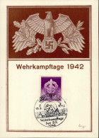 NS-GEDENKBLATT WK II - WEHRKAMPFTAGE Der SA 1942 S-o Nürnberg I - Oorlog 1939-45